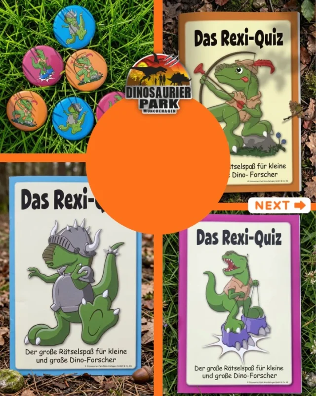 🦖Ab heute gibt’s Neues für alle Dinoforscher!🎉
Unser Rexi-Quiz erscheint in neuem Look, mit drei neuen Farben und ganz neuen Fragen!🌈 
Spielt alle drei Versionen und sammelt die unterschiedlichen Rexi-Buttons.

Auch bei unserer Dinopark-Expedition gibt es
Neues zu entdecken: Zwei besondere
Sonderkarten warten auf euch! 🃏 
Aber aufgepasst: Diese gibt es nur, solange der Vorrat reicht.

Also, worauf wartet ihr? Schnappt euch euer Quiz oder Kartenspiel und startet euer nächstes Dino-Abenteuer! 🔍🦕

#dinosaurierpark #dinoparkmünchehagen #freilichtmuseum #naturdenkmal